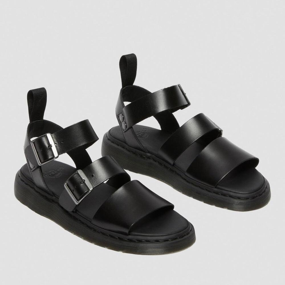 Dr. Martens GRYPHON BRANDO LEATHER
GLADIATOR SANDALS Black Size 12 women’s